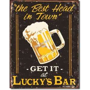  Personalized Luckys Bar Tin Sign