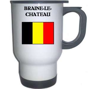  Belgium   BRAINE LE CHATEAU White Stainless Steel Mug 