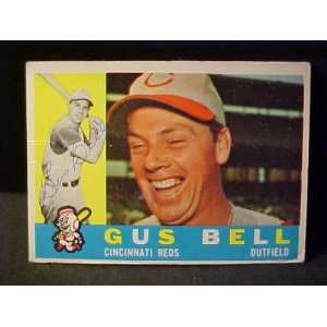  Gus Bell Cincinnati Reds #235 1960 Topps Autographed 