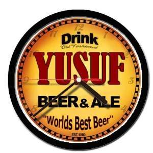  YUSUF beer and ale cerveza wall clock 