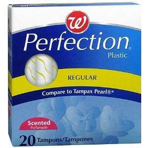  Perfection Tampons Plastic Applicator Scented, Regular, 20 