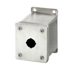   Deep Pushbutton Box, 3 63/64 Width x 3 63/64 Height x 4 23/32 Depth