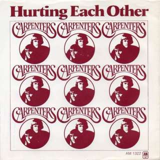 The Carpenters 2 Picture Sleeves Only Hurting Each Other  