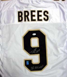   Brees Autographed New Orleans Saints White Jersey SB XLIV MVP PSA/DNA