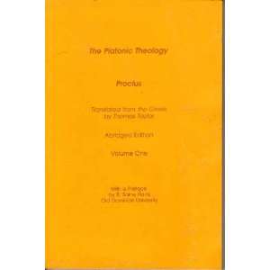   One) Proclus, Thomas Taylor, R. Baine Harris  Books