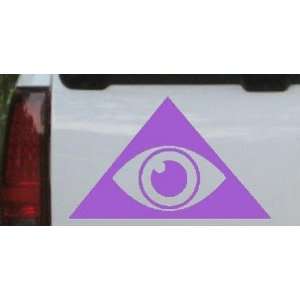 Purple 30in X 18.4in    Illuminati Eye Masonic Car Window Wall Laptop 