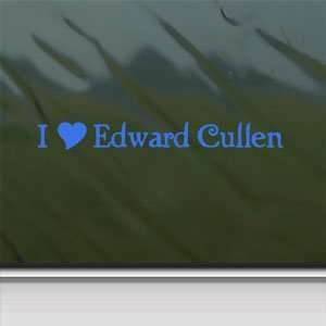  I Heart Edward Cullen Blue Decal Truck Window Blue Sticker 
