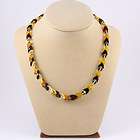 Faceted Greenish Beads BALTIC AMBER Necklace 19  