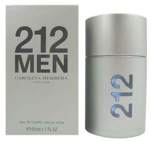 Carolina Herrera 212 1.7oz Mens Eau de Toilette 000428008619  