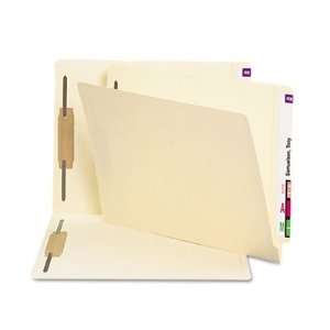  Smead Manila Reinforced End Tab Folders with Fasteners and 