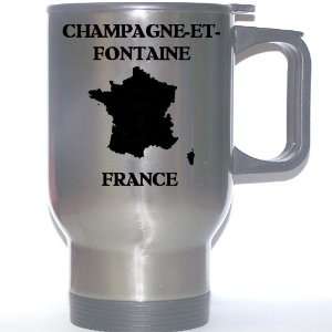  France   CHAMPAGNE ET FONTAINE Stainless Steel Mug 