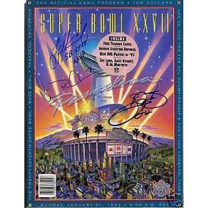  SMITH/AIKMAN/IRVIN Super Bowl XXVII Autograph Program x 