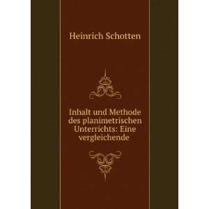   Unterrichts Eine vergleichende . Heinrich Schotten Books