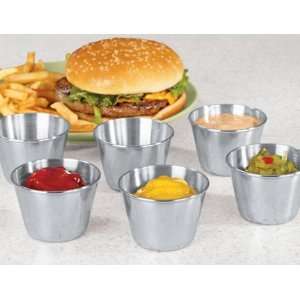  Stainless Steel Condiment Cups for Seafood and Sauces 