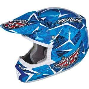   Fly Racing Trophy 2 Helmet Youth Blue/White Small