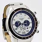 Vestal Watch ZR3 Chronograph Silver Leather ZR3L003 NEW