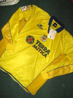 VILLAREAL PLAYERS L/S JERSEY 2001   BNWT   