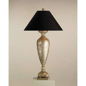 Currey & Company 6539 Allegra 1 Light Table Lamps in Distressed Silver 