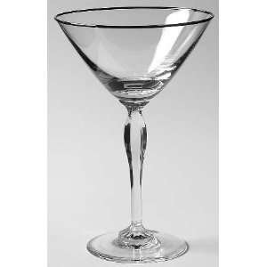  Waterford Allegra Platinum Martini Glass, Crystal 