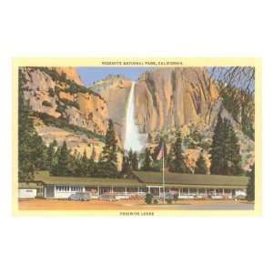 Yosemite Lodge Travel Premium Poster Print, 8x12