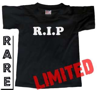 RIP REST IN PEACE Death Funeral Zombie Memorial T SHIRT  