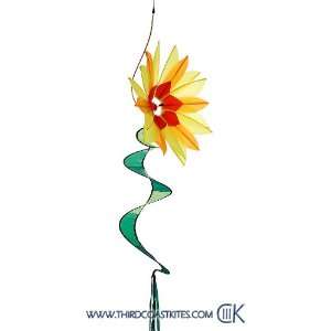  Yellow Swinging Flower Outdoor Hanging Spinner Sports 