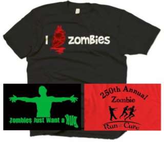 Zombie T Shirts Choose From 5 Designs 100% Cotton Mens Cult Horror 