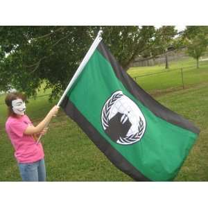   x3 Flag Banner Anon 4Chan Guy Fawkes Mask 9Gag 