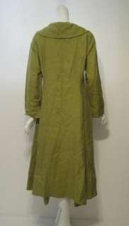 Elm Design womens curry linen long l/s dress 3 $495 New  