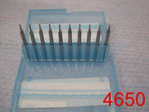 4650 Lot(10) T Tech EM 0500 2S Stub Endmill 0.050 NEW  