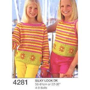    Sirdar Knitting Patterns 4281 Silky Look DK