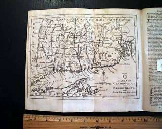 1776 Revolutionary War CT & RI MAP New York UK Magazine  