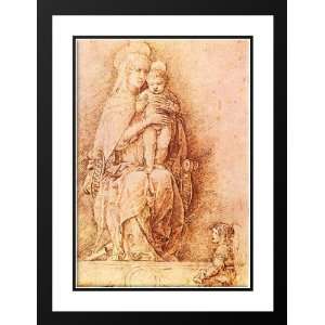  Mantegna, Andrea 19x24 Framed and Double Matted Madonna 