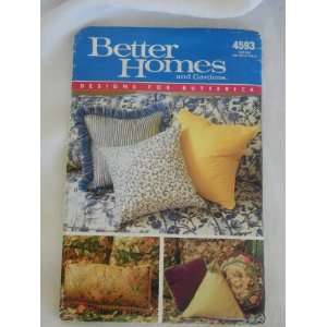   Better Homes & Gardens Butterick Pattern 4593 Pillows 
