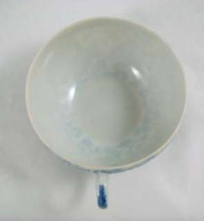   Antique Japanese China Porcelain Blue Phoenix Teacup And Saucer Set
