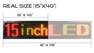 15x40 OUTDOOR LED PROGRAMMABLE SCROLLING SIGN (RG)  