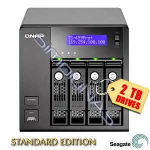  QNAP TS 459 PRO+ Turbo NAS Server 4TB (2 x 2000GB Seagate 