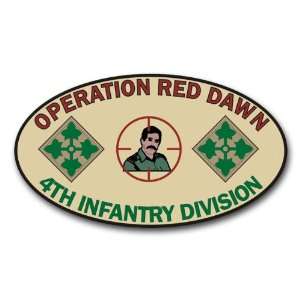   Red Dawn 4th Infantry Division Decal Sticker 3.8 