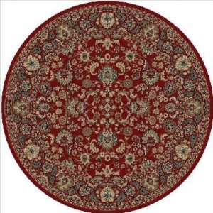  Persian Classics Mahal Red Traditional Round Rug Size 