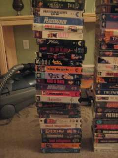 Lot Of 100 PLUS VHS VIDEOS  