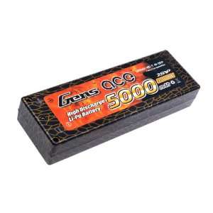    Gens ace 5000mah 2S1P 7.4V 40C hard case Lipo battery Toys & Games
