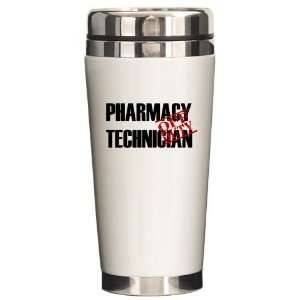  Off Duty Pharmacy Technician Funny Ceramic Travel Mug by 
