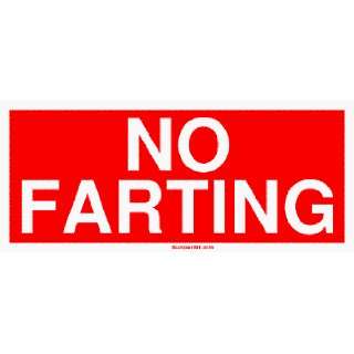  NO FARTING MINIATURE Sticker Automotive