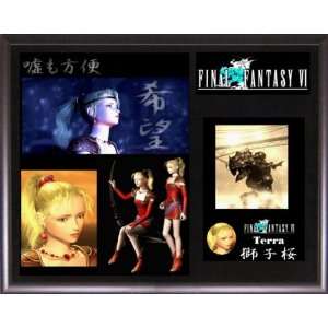 Final Fantasy VI 6 Terra Collectible Plaque Series w/ Collectors Card