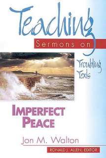 imperfect peace teaching jon m walton paperback $ 17 00