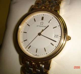 ETERNA 18K GOLD PLATED & SS WATCH (( NEW ))  