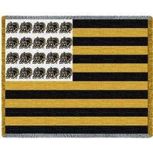  West Point Flag Jacquard Woven Throw   69 x 48