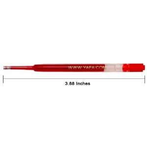  YAFA Gel Refill to fit Parker ® Ballpoint Pens   Red   6 