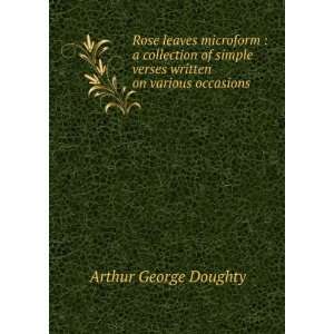   occasions Arthur G. (Arthur George), Sir, 1860 1936 Doughty Books