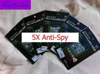 5X Anti Spy Privacy Screen Protector Film for iPhone 4 4S  